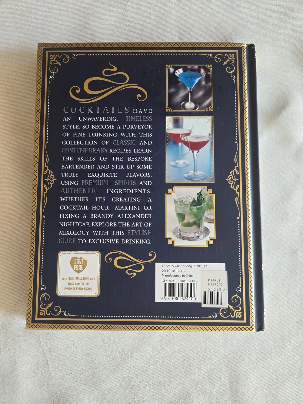 The Art of Mixology Hardcover Book